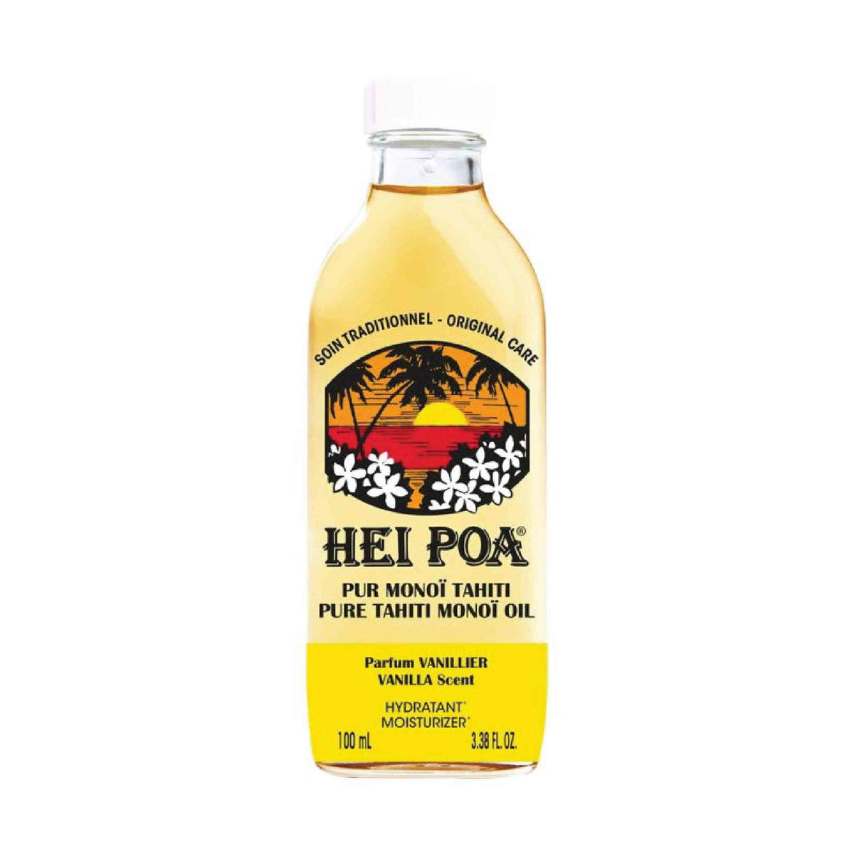 Hei Poa, Pure Thaiti Manoi, Feuchtigkeitsspendend & reparierend, Vanille, Körperöl, Für Haar & Körper, 100 ml