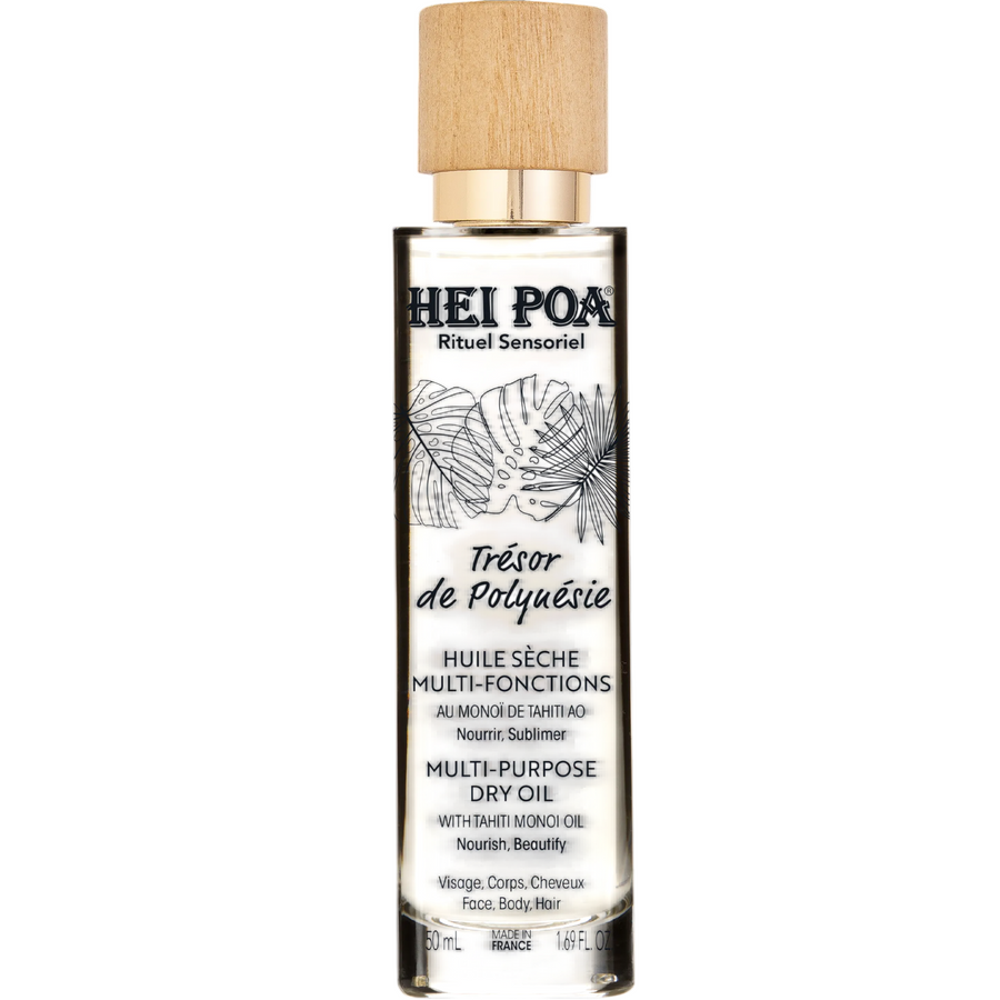 Hei Poa Hei Poa, Tresor De Polynesie, Monoi-Öl, Nährend, Trockenöl für den Körper, 50 ml Regular