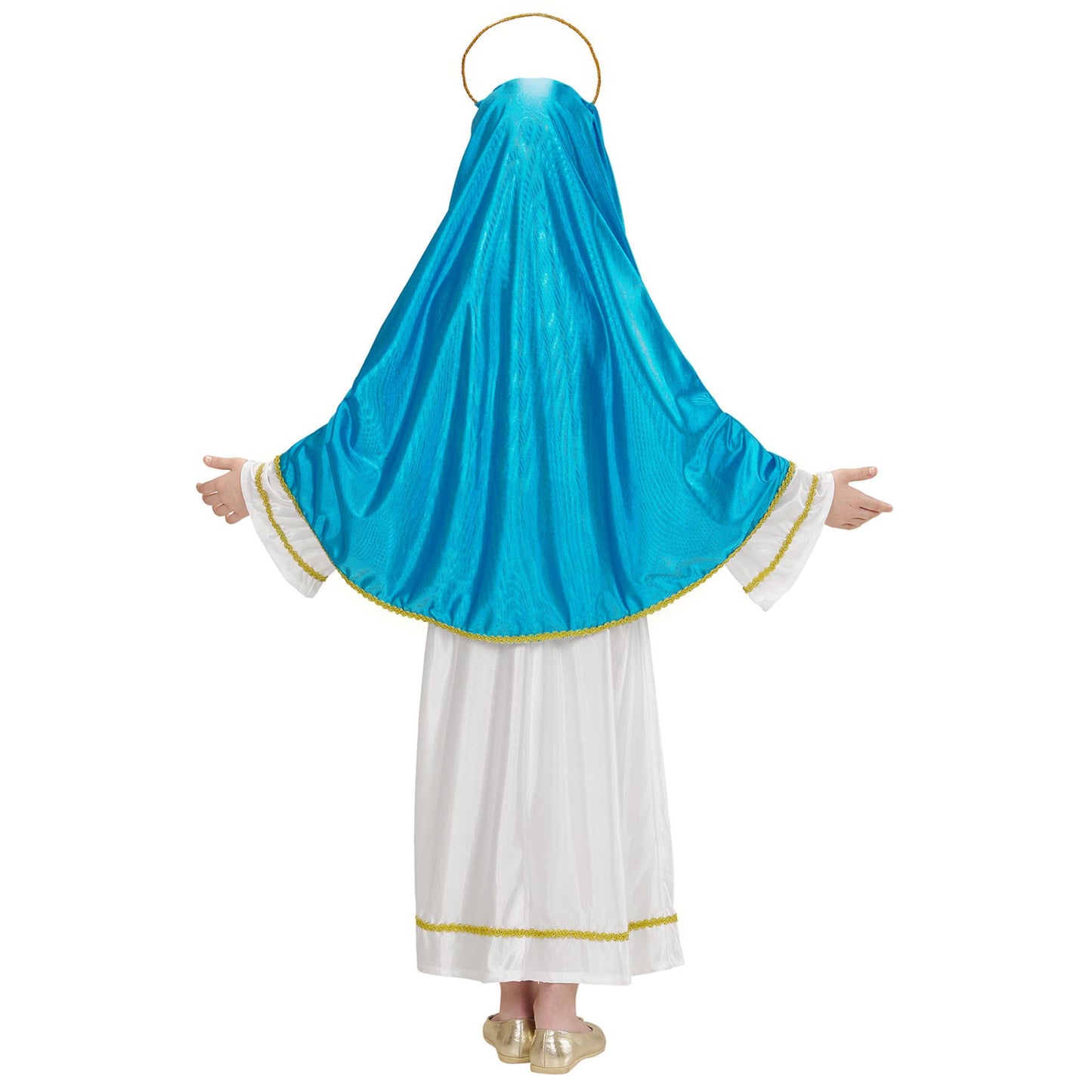"HEILIGE MARIA" (Tunika, Gürtel, Kopfbedeckung, Heiligenschein) – Detailansicht