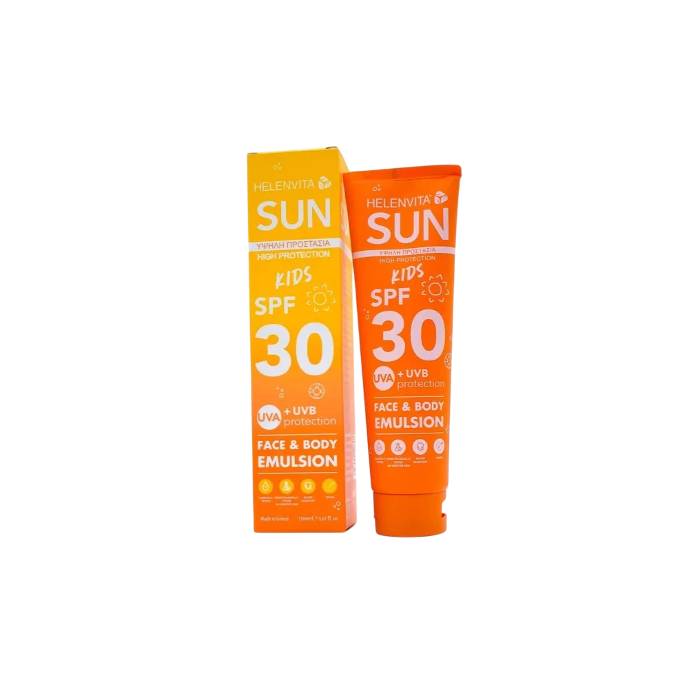 Helenvita, Kids Sun, Feuchtigkeitsspendend, UV-Schutz, Tag, Emulsion, Für Gesicht & Körper, SPF 30, 150 ml