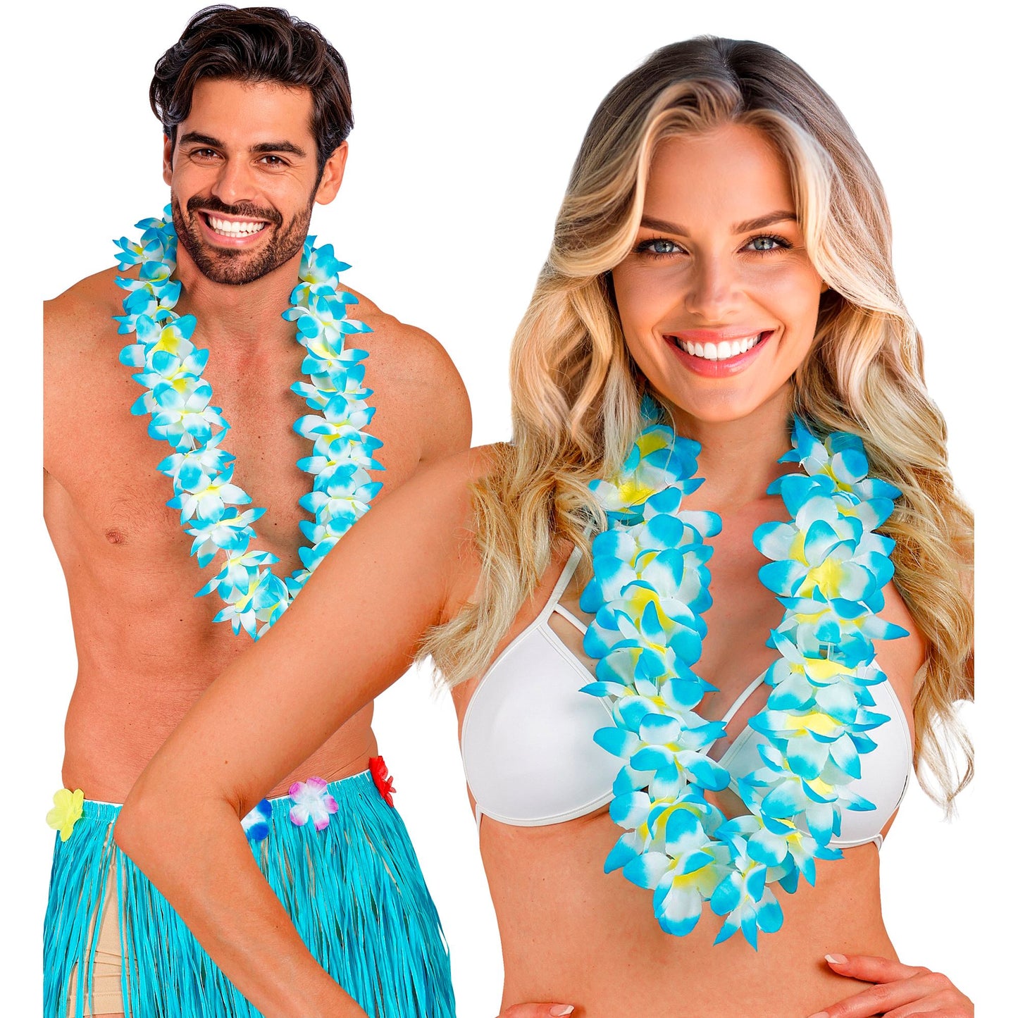 "HELLBLAUE HAWAIIKETTE" – Ansicht 3