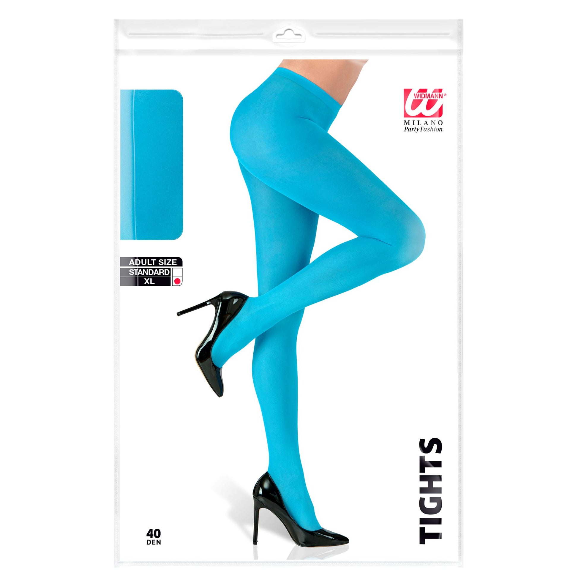 "HELLBLAUE STRUMPFHOSE" 40 DEN – Detailansicht