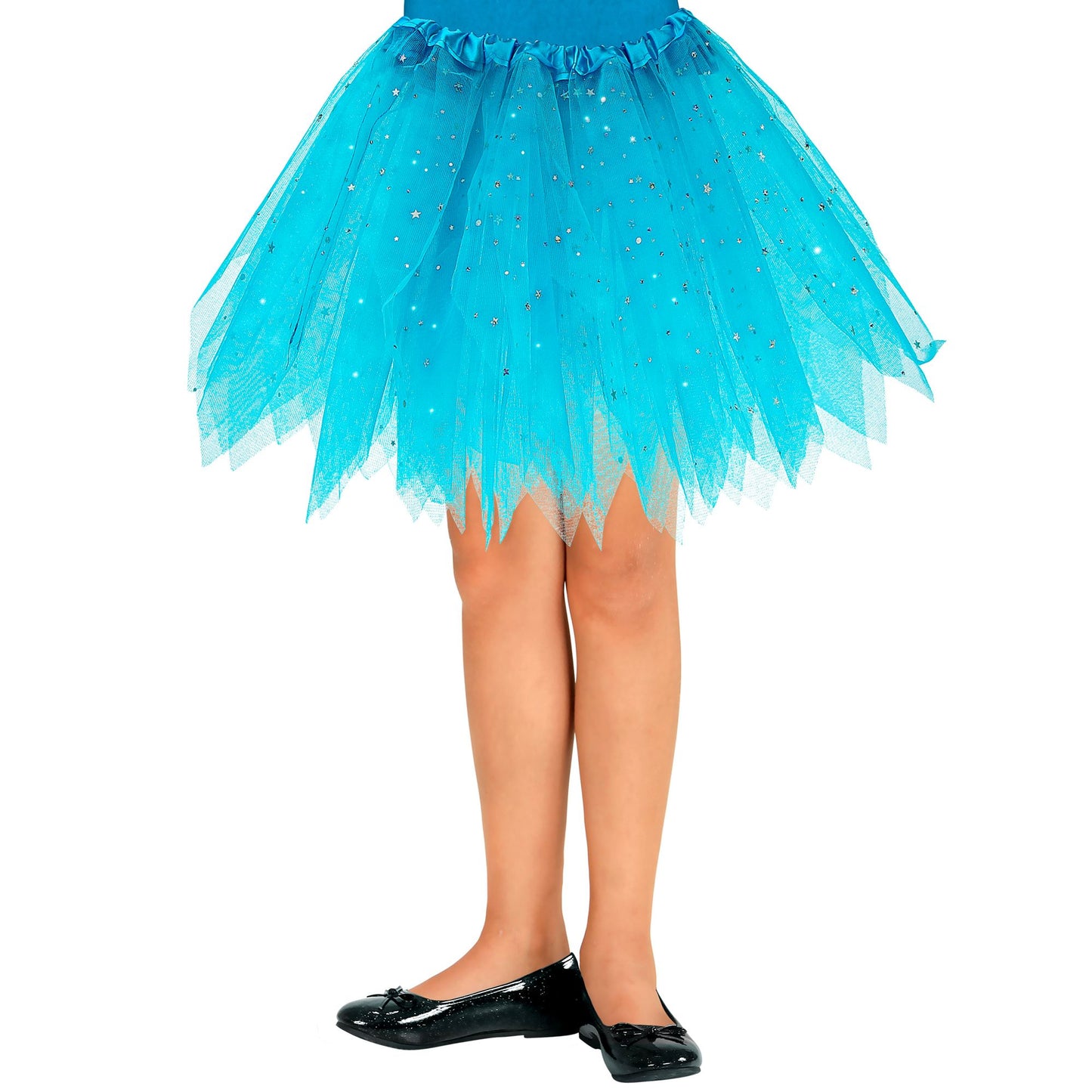 "HELLBLAUER GLITZERNDER TUTU" 30 cm – Vorderansicht