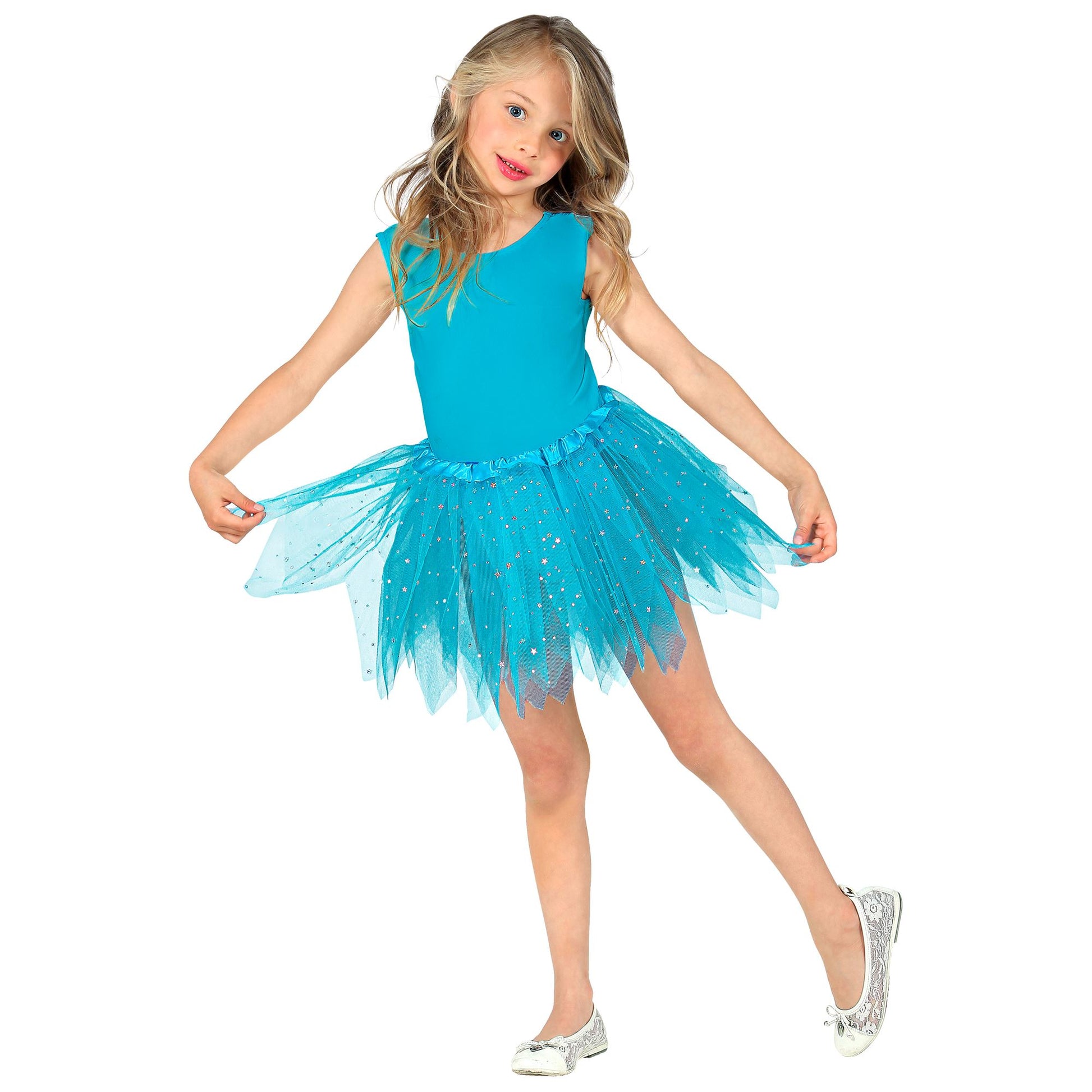 "HELLBLAUER GLITZERNDER TUTU" 30 cm – Detailansicht