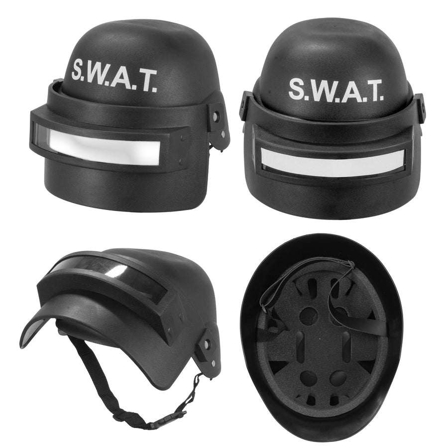 "HELM S.W.A.T. MIT VISIER" aus Hartplastik - Kindergröße – Detailansicht
