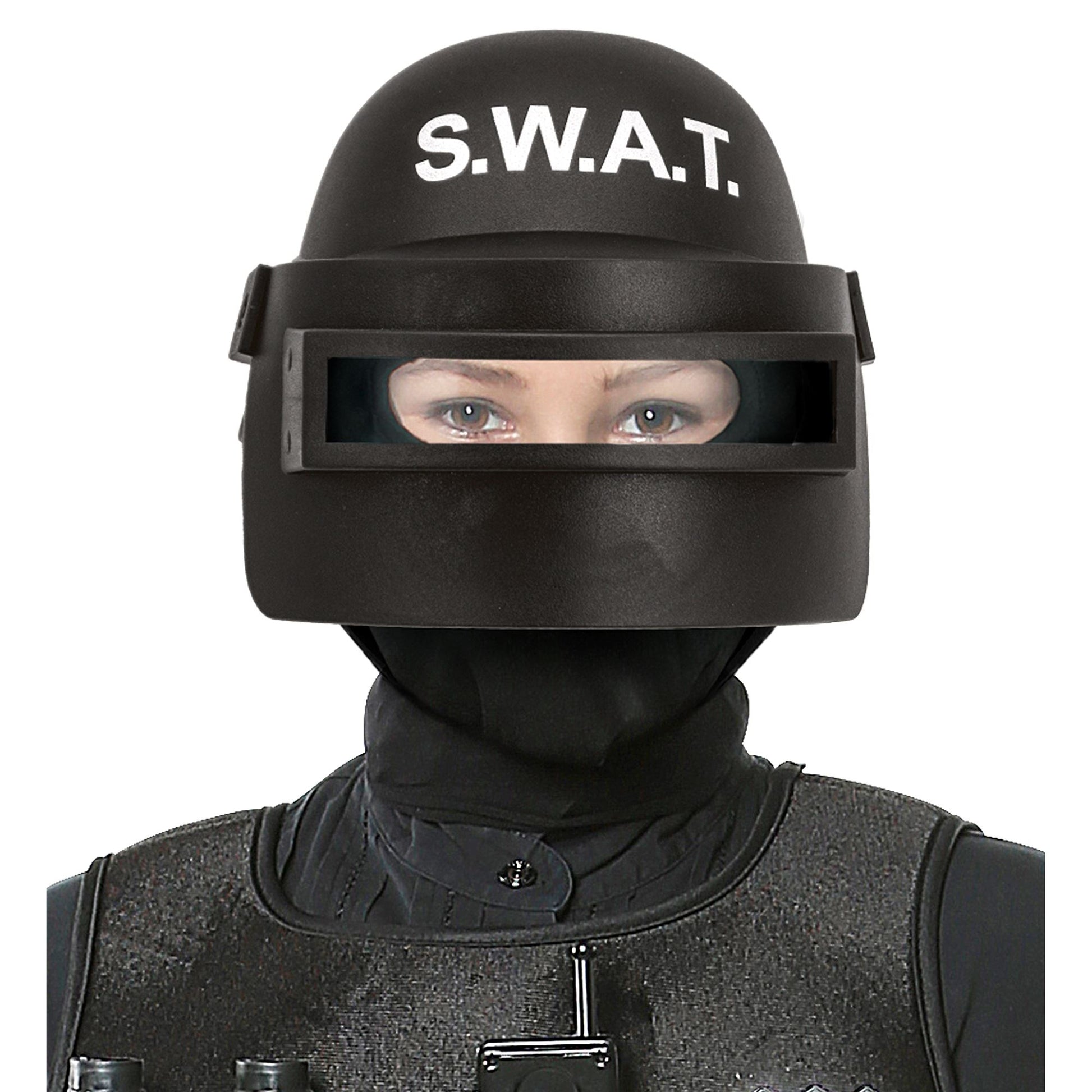 "HELM S.W.A.T. MIT VISIER" aus Hartplastik - Kindergröße – Ansicht 4