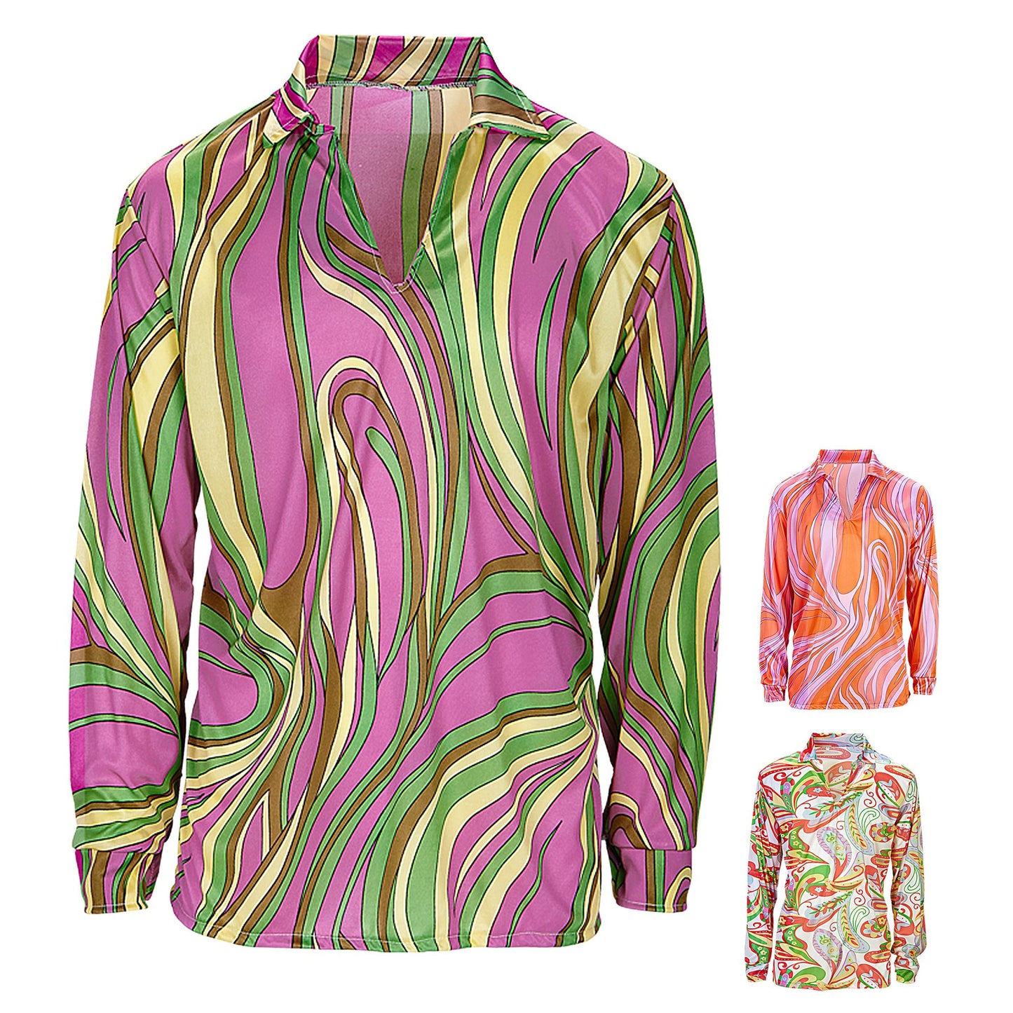 "HEMD FUNKY FEVER" sort. in 3 Farben – Vorderansicht