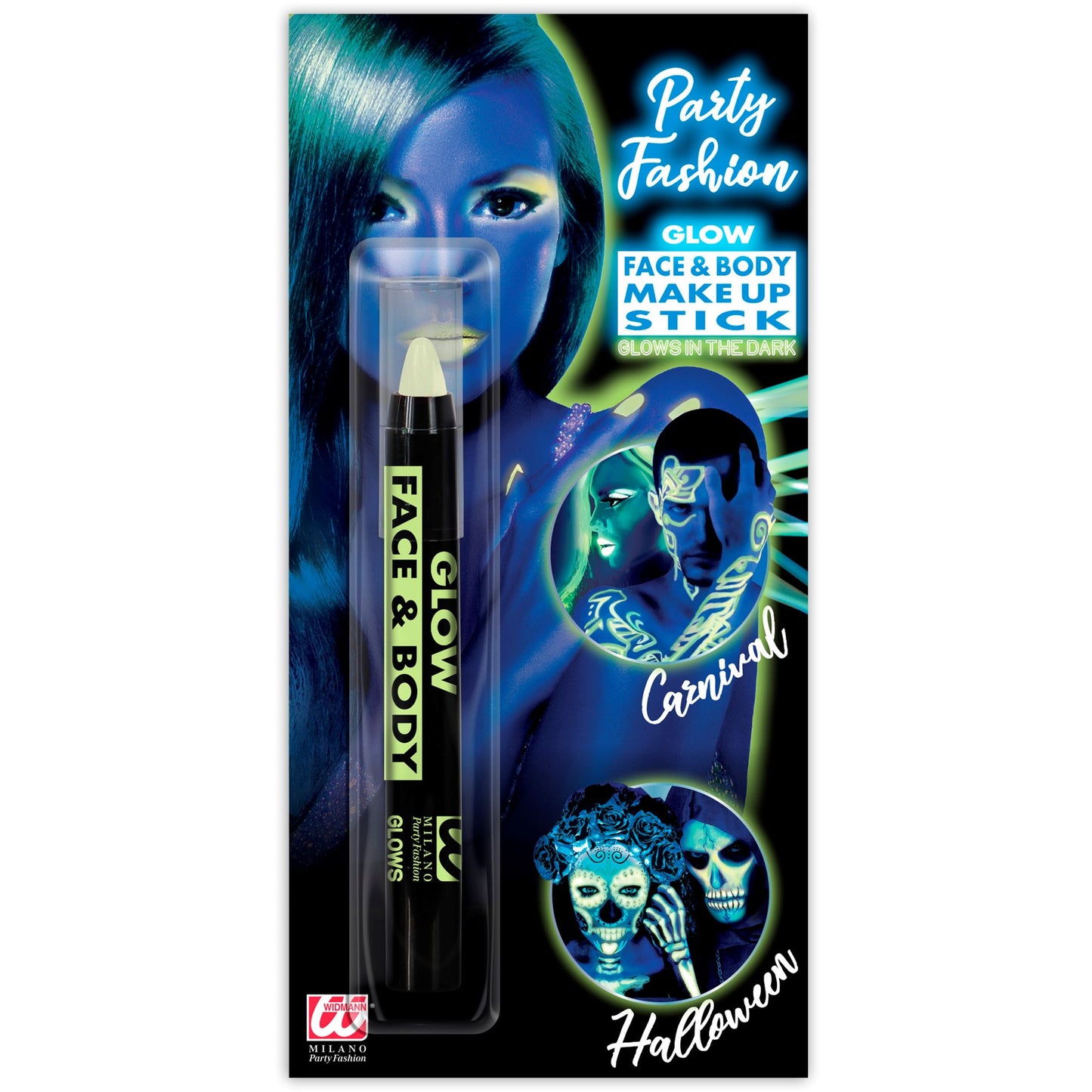 "HERAUSDREHBARER AQUA SCHMINKSTIFTE - GLOW IN THE DARK" - 3,5 ml – Vorderansicht