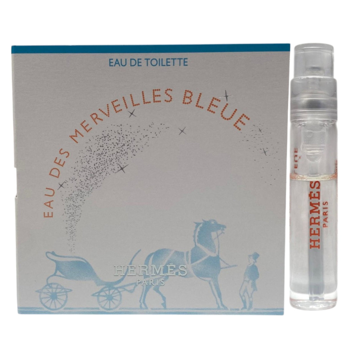 Hermes, Eau des Merveilles Bleue, Eau de Toilette, Für Frauen, 2 ml Fläschchen