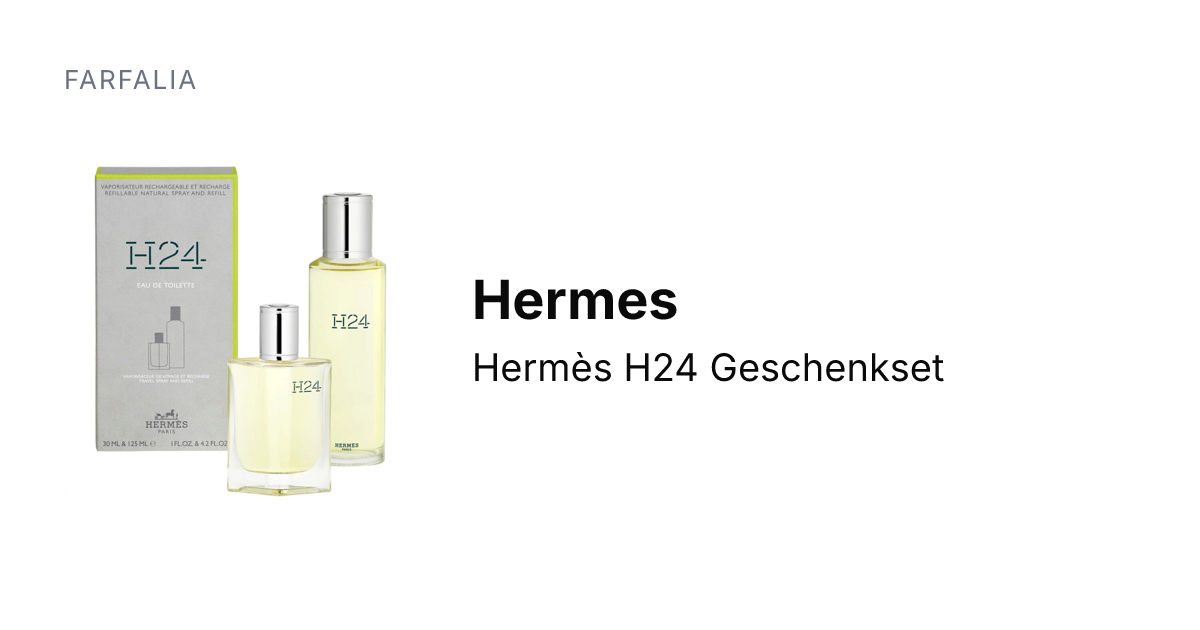 Hermès H24 Set mit Eau de Toilette 30 ml und Refill 125 ml