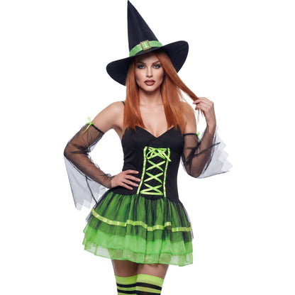 "HEXE" (Kleid, Aermelstulpen aus Tuell, Hut) - sortiert in 3 Farben – Ansicht 4