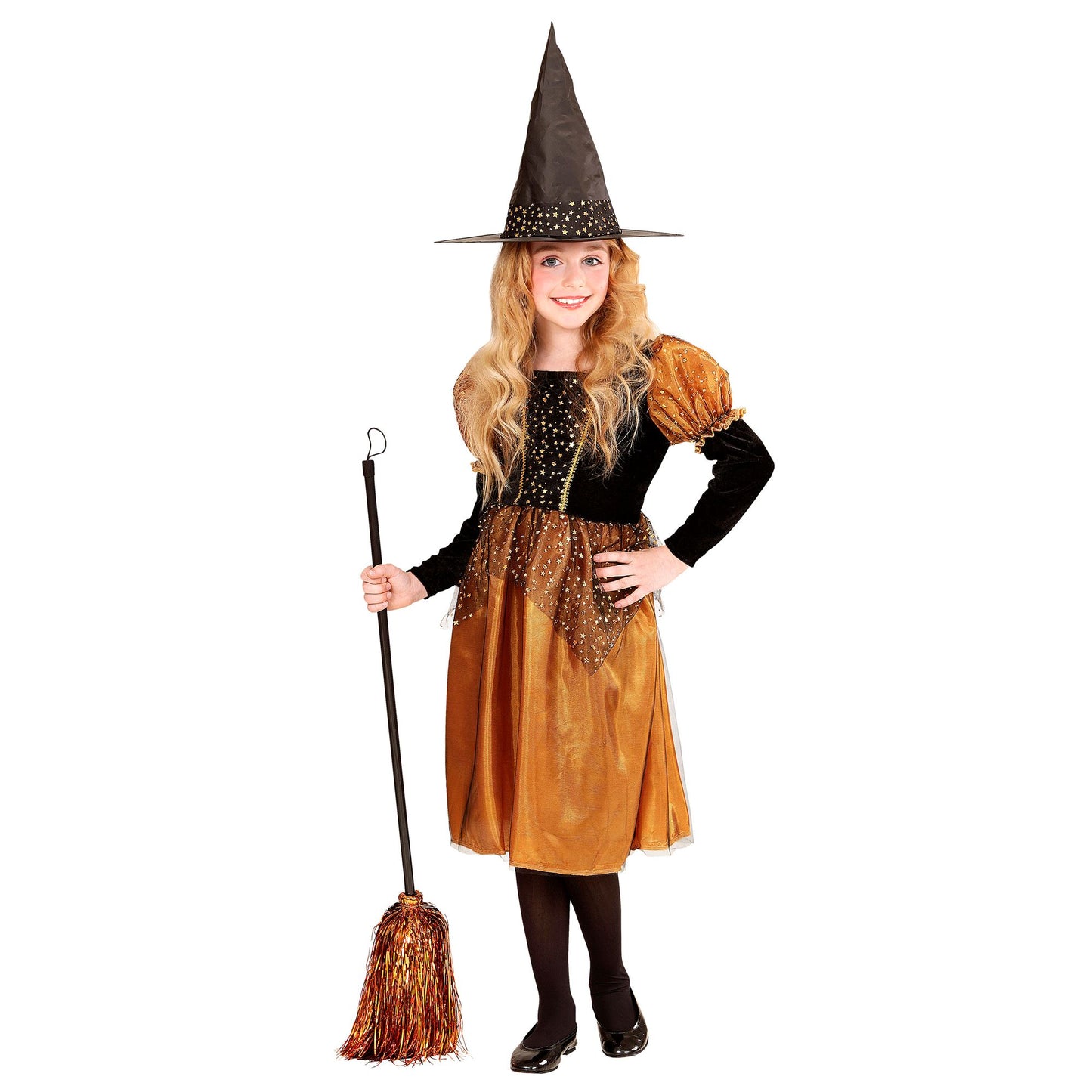 "HEXE" (Kleid, Hut) – Vorderansicht