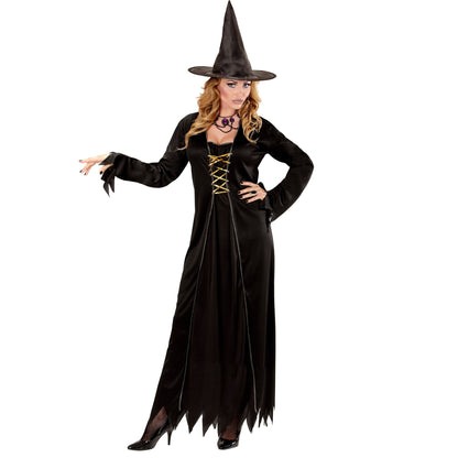 "HEXE" (Kleid, Hut) – Vorderansicht