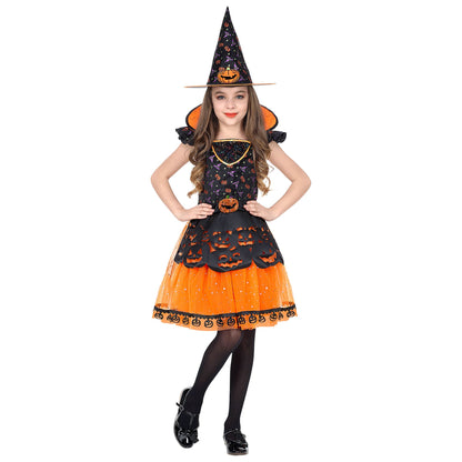 "HEXE" (Kleid, Hut) – Vorderansicht