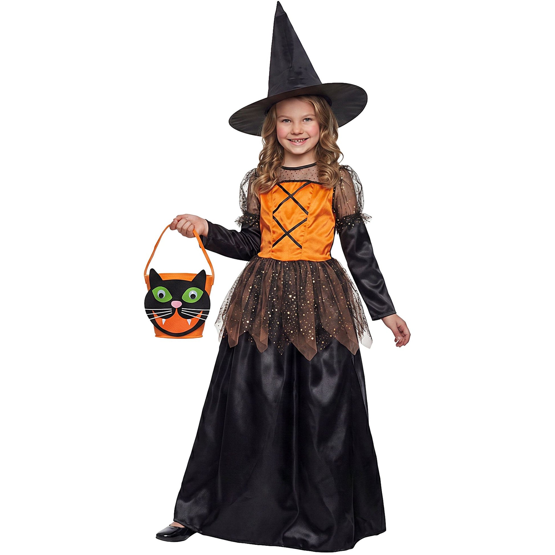 "HEXE" (Kleid, Hut) – Vorderansicht