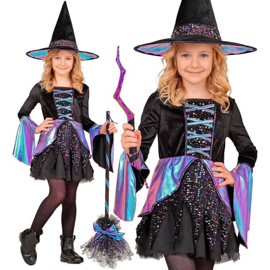 "HEXE" (Kleid, Hut) – Vorderansicht