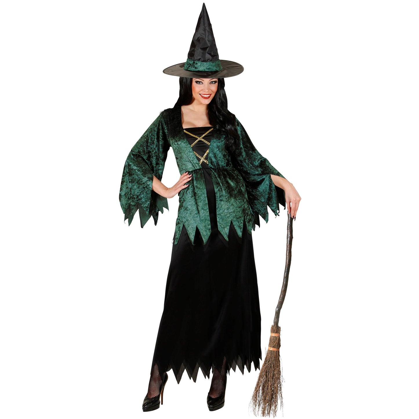 "HEXE" (Kleid, Hut) – Vorderansicht