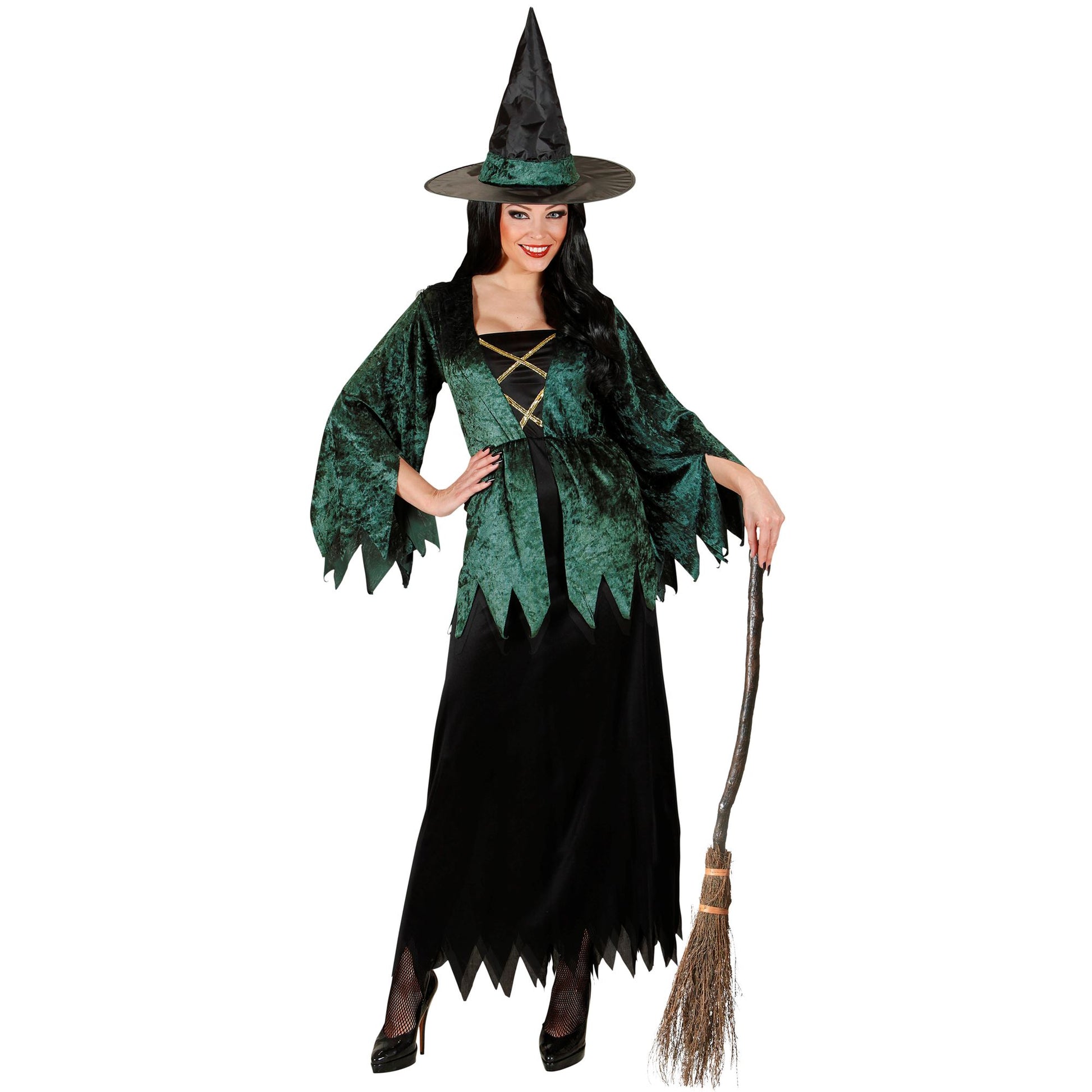 "HEXE" (Kleid, Hut) – Vorderansicht