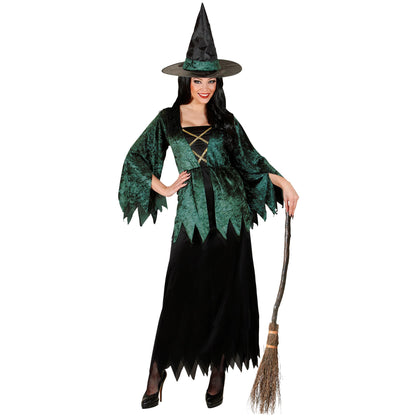 "HEXE" (Kleid, Hut) – Vorderansicht