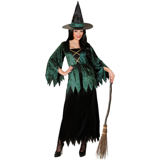 "HEXE" (Kleid, Hut) – Vorderansicht