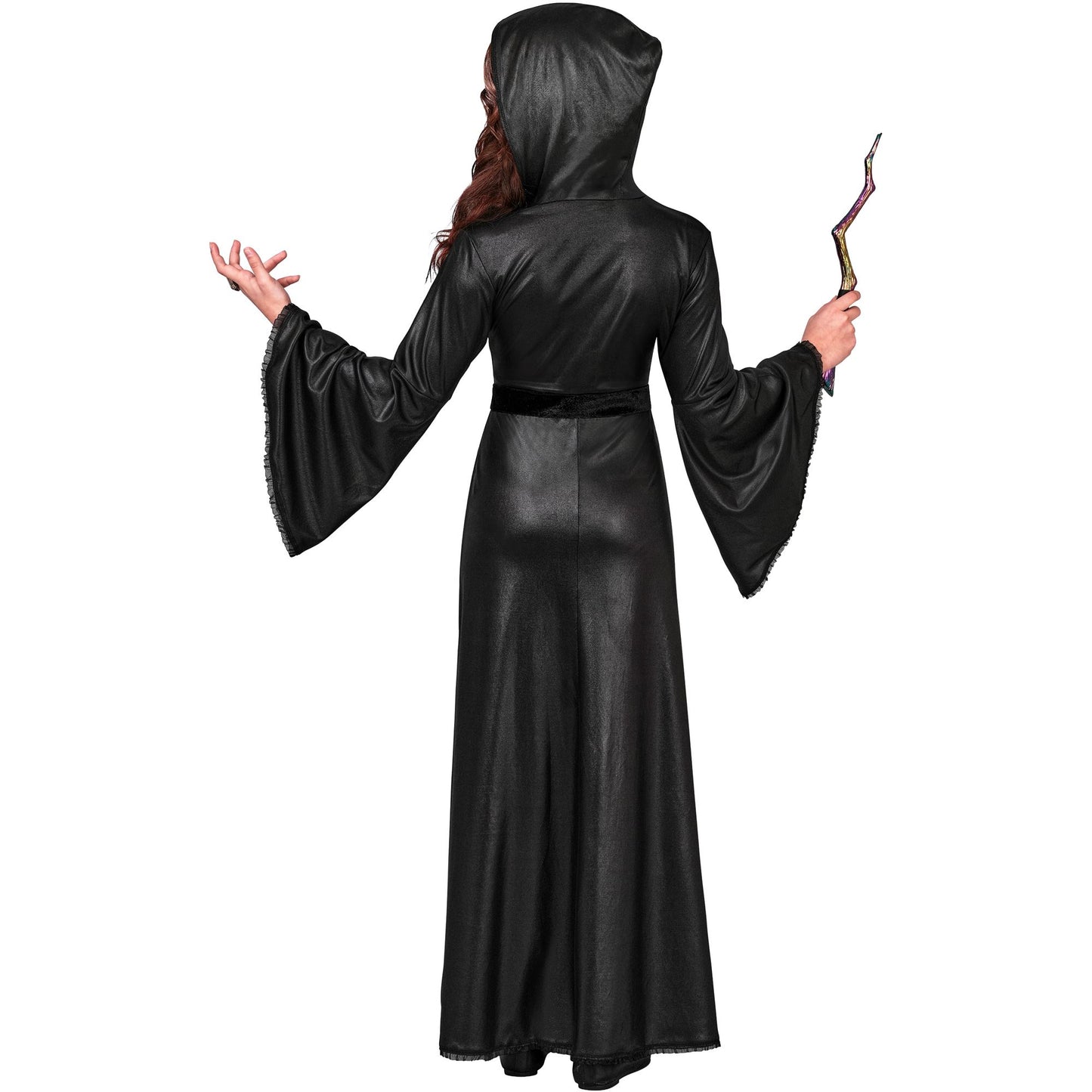 "HEXE" (Kleid mit Kapuze und Spinnenbrosche) – Ansicht 4