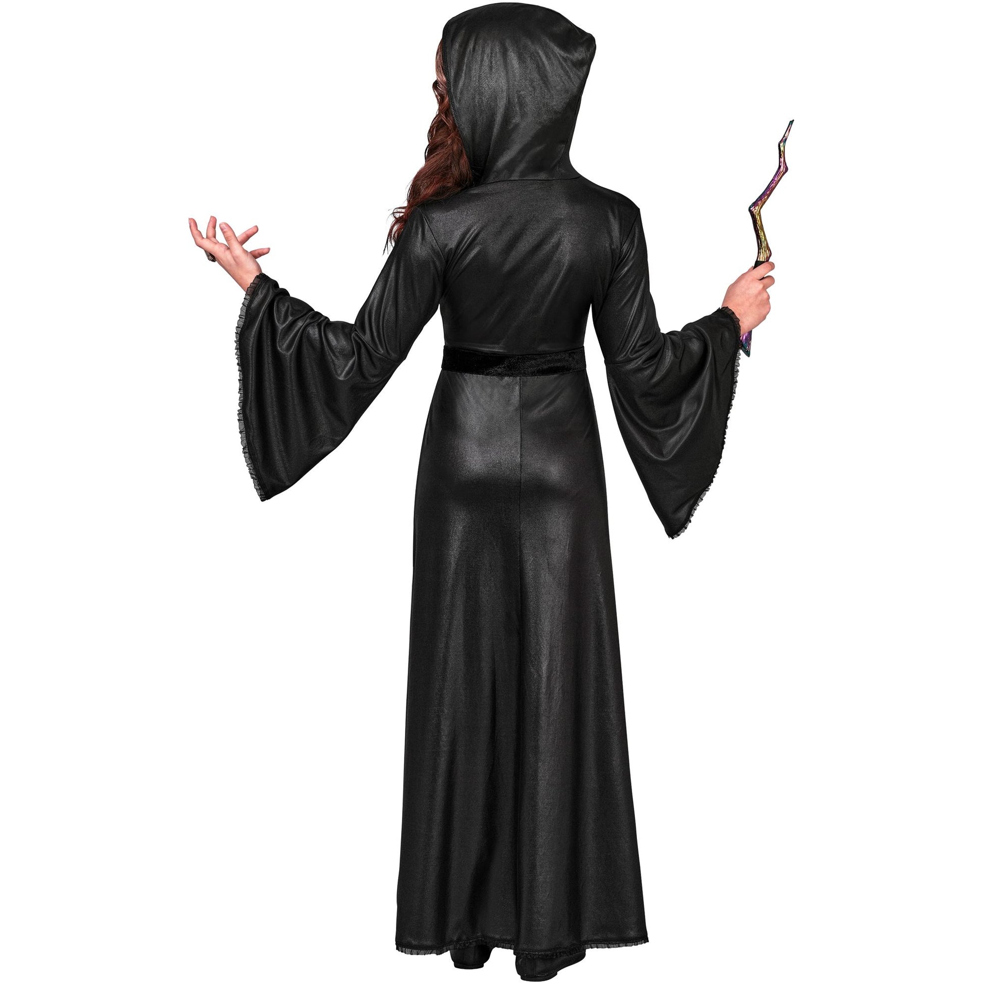 "HEXE" (Kleid mit Kapuze und Spinnenbrosche) – Ansicht 4