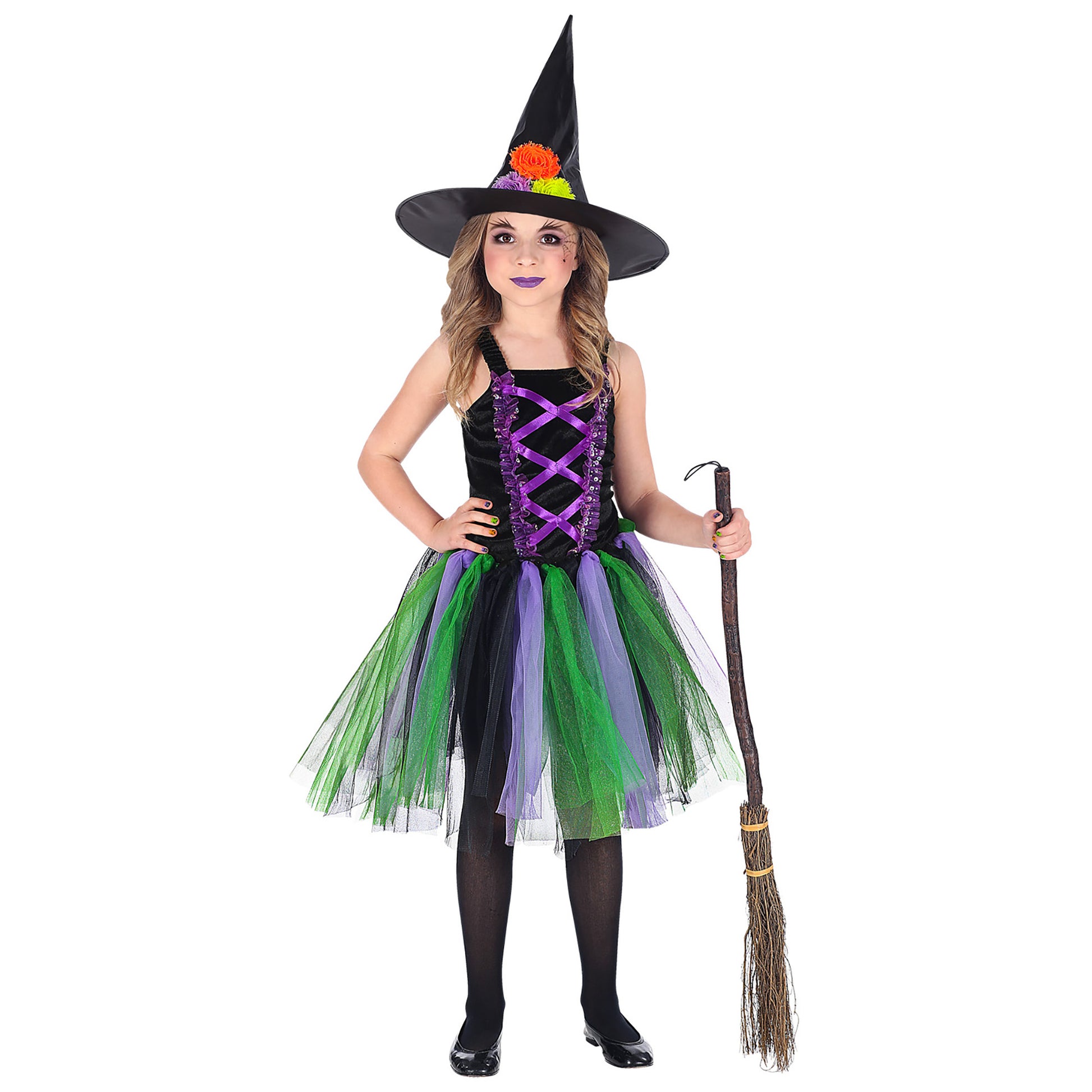 "HEXE" (Kleid mit Tutu, Hut) – Detailansicht