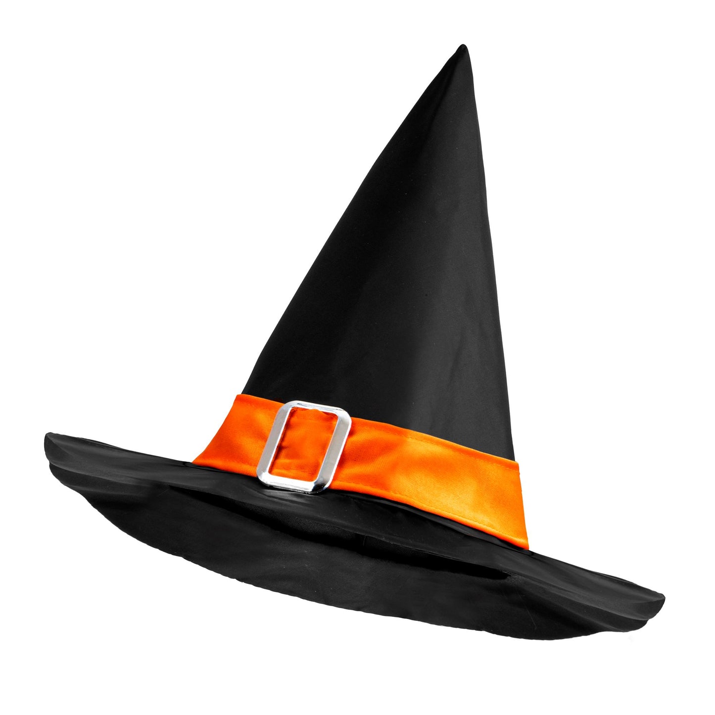 "HEXENHUT MIT ORANGEM BAND UND SCHNALLE" – Vorderansicht