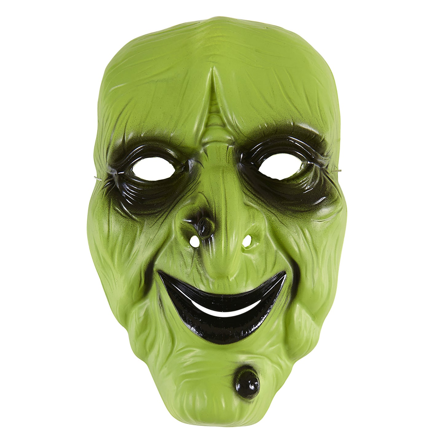 "HEXENMASKE AUS PVC" – Vorderansicht