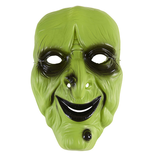 "HEXENMASKE AUS PVC" – Vorderansicht