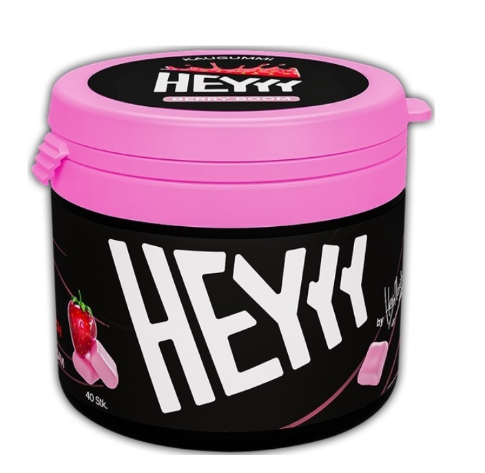 Heyyy Kaugummi Berry Boom Erdbeergeschmack 68 g Dose