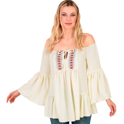 "HIPPIE / BAUERNMAGD BLUSE" – Detailansicht