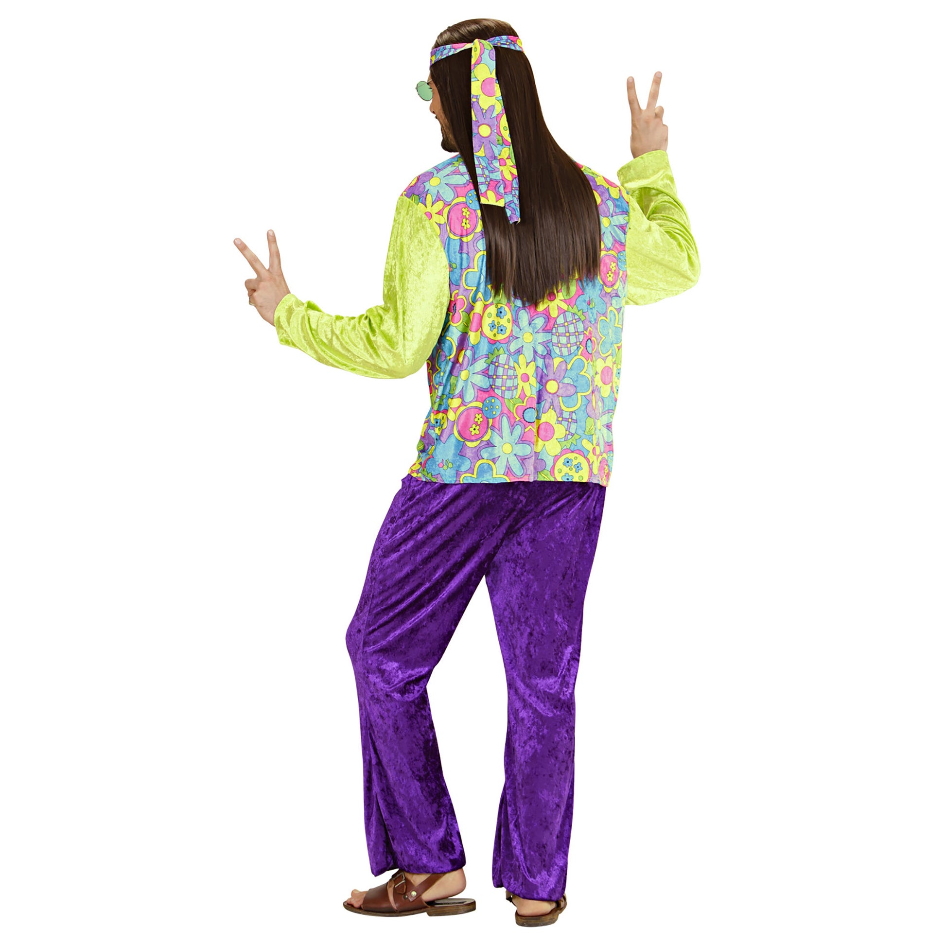 "HIPPIE BOY" aus Samt (Hemd, Hose,Stirnband) – Detailansicht