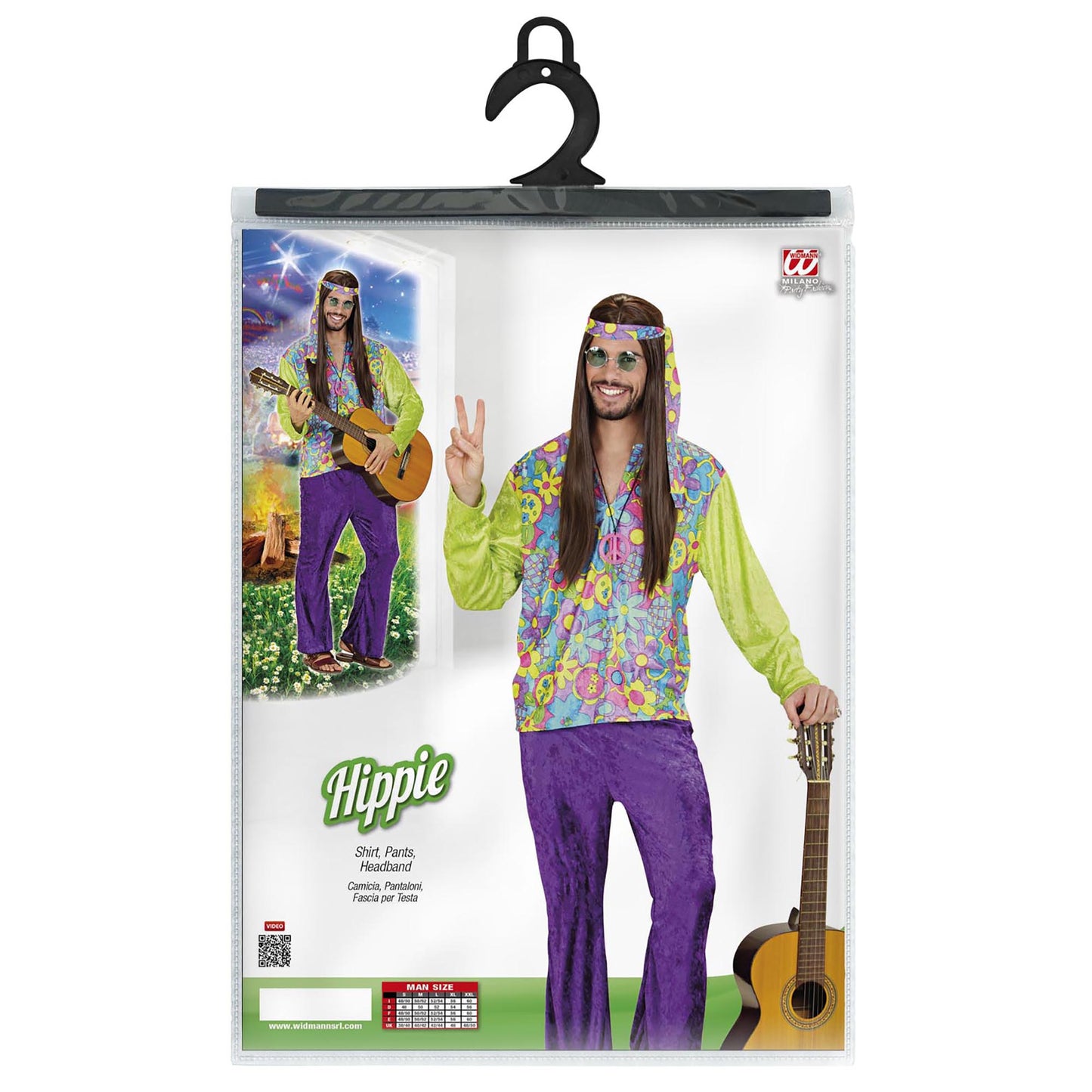 "HIPPIE BOY" aus Samt (Hemd, Hose,Stirnband) – Ansicht 3
