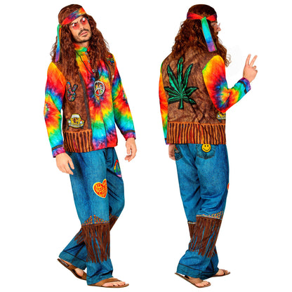 "HIPPIE FAST COSTUME" (Oberteil, Hose, Stirnband) – Ansicht 4