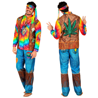 "HIPPIE FAST COSTUME" (Oberteil, Hose, Stirnband) – Ansicht 6