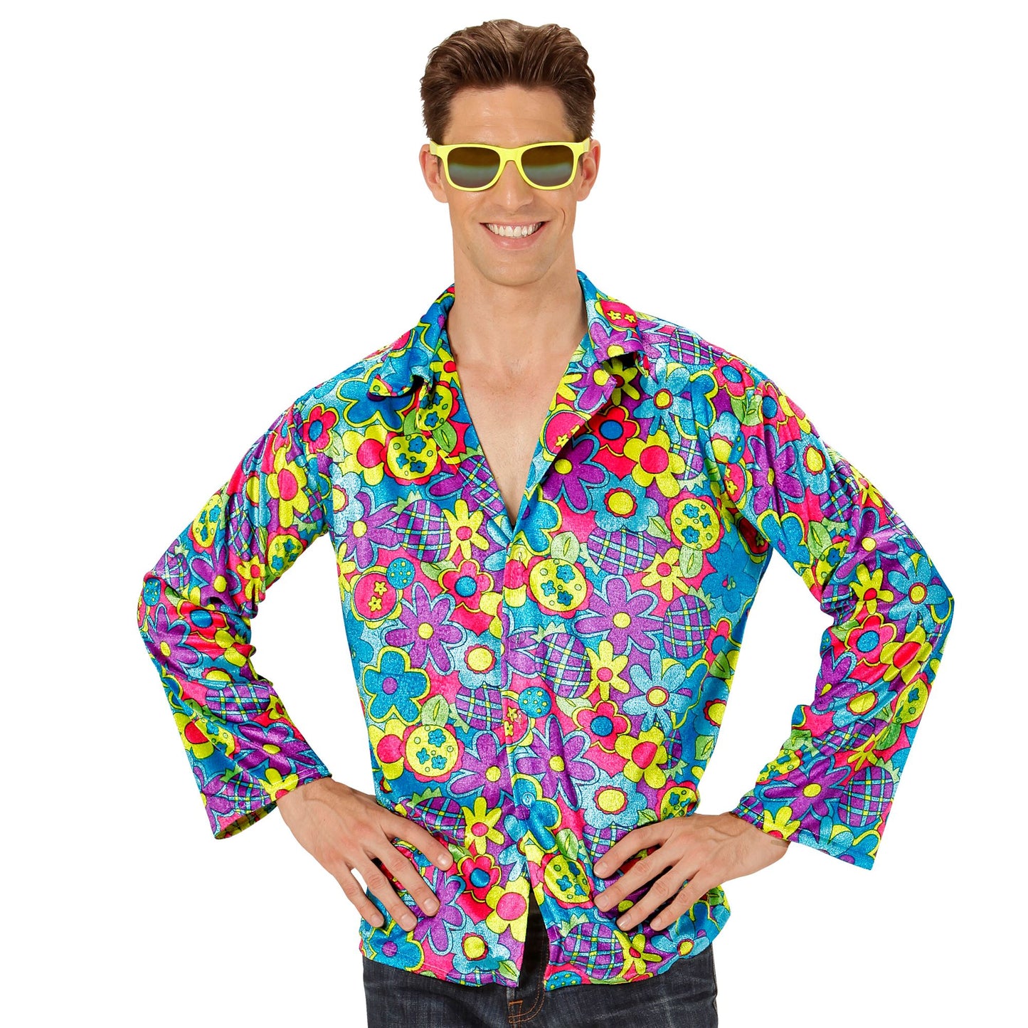 "HIPPIE FLOWER SHIRT" – Vorderansicht