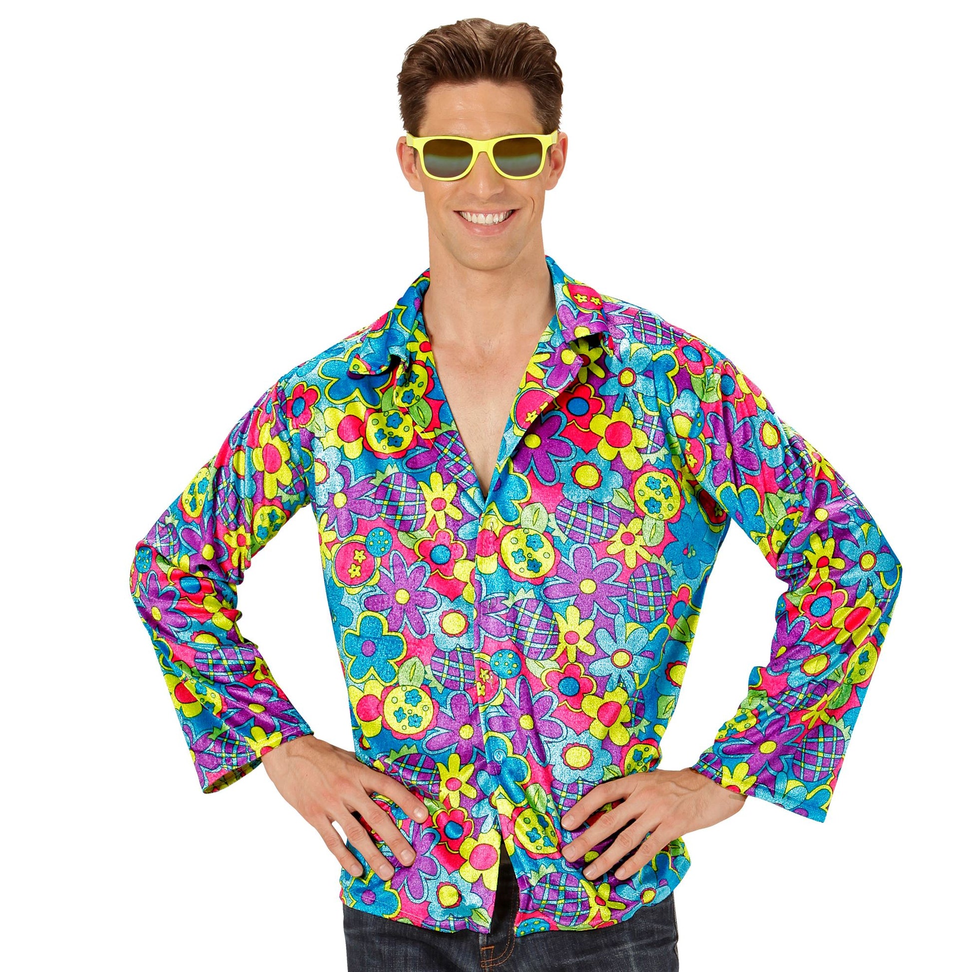 "HIPPIE FLOWER SHIRT" – Vorderansicht