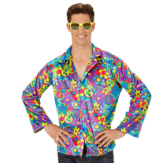 "HIPPIE FLOWER SHIRT" – Vorderansicht