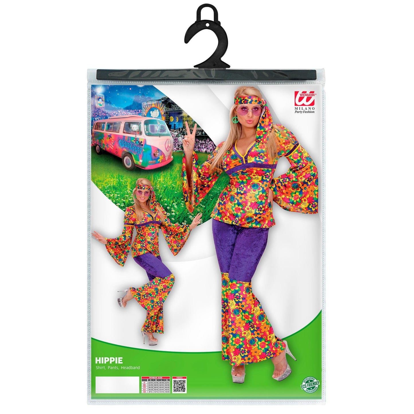 "HIPPIE GIRL" aus Samt (Oberteil, Hose, Stirnband) – Ansicht 4