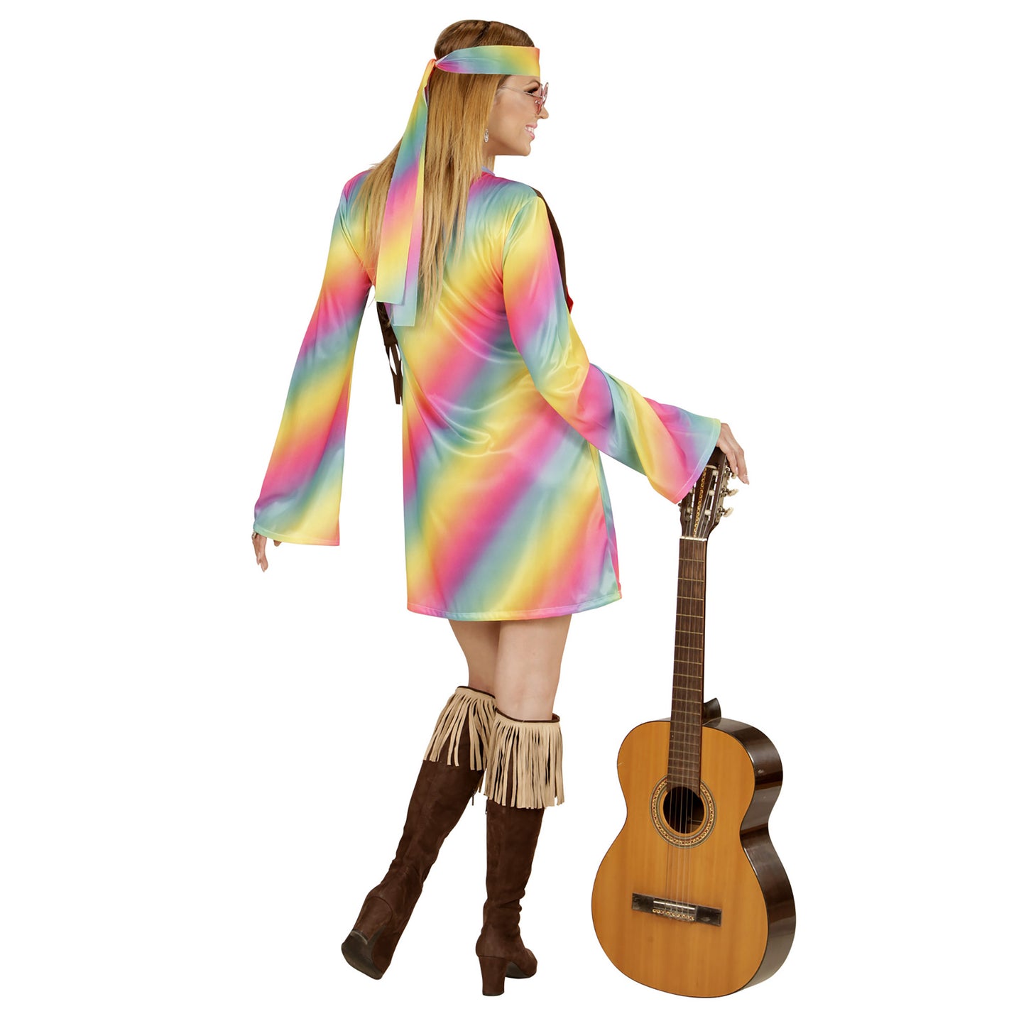 "HIPPIE GIRL" (Kleid mit Weste, Stirnband) – Ansicht 4