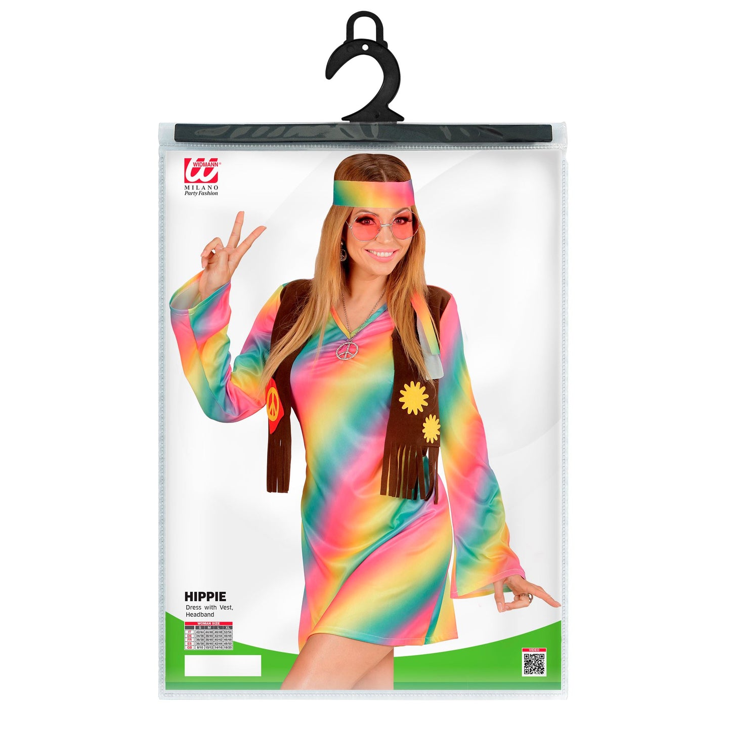 "HIPPIE GIRL" (Kleid mit Weste, Stirnband) – Ansicht 5