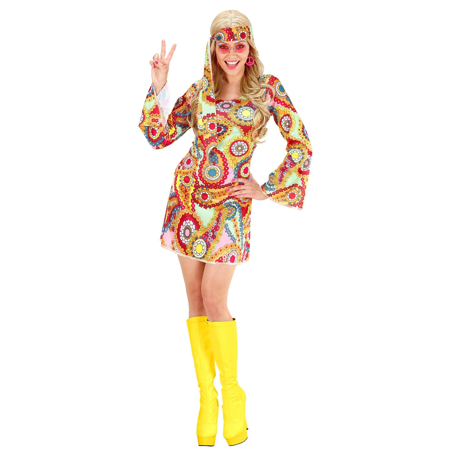 "HIPPIE GIRL" (Kleid, Stirnband) – Detailansicht