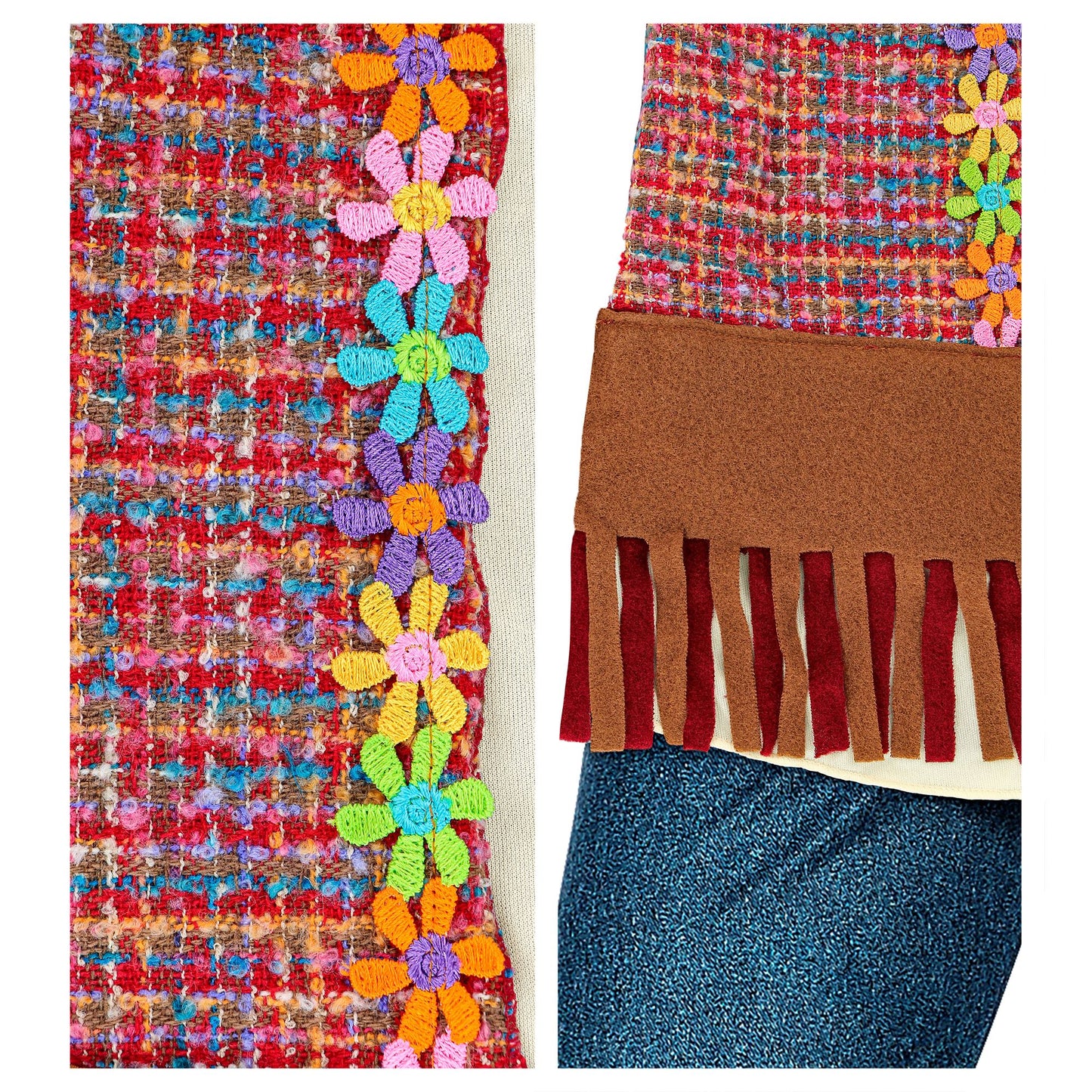 "HIPPIE" (Hemd mit Weste, Hose, Stirnband, Kette) – Ansicht 4