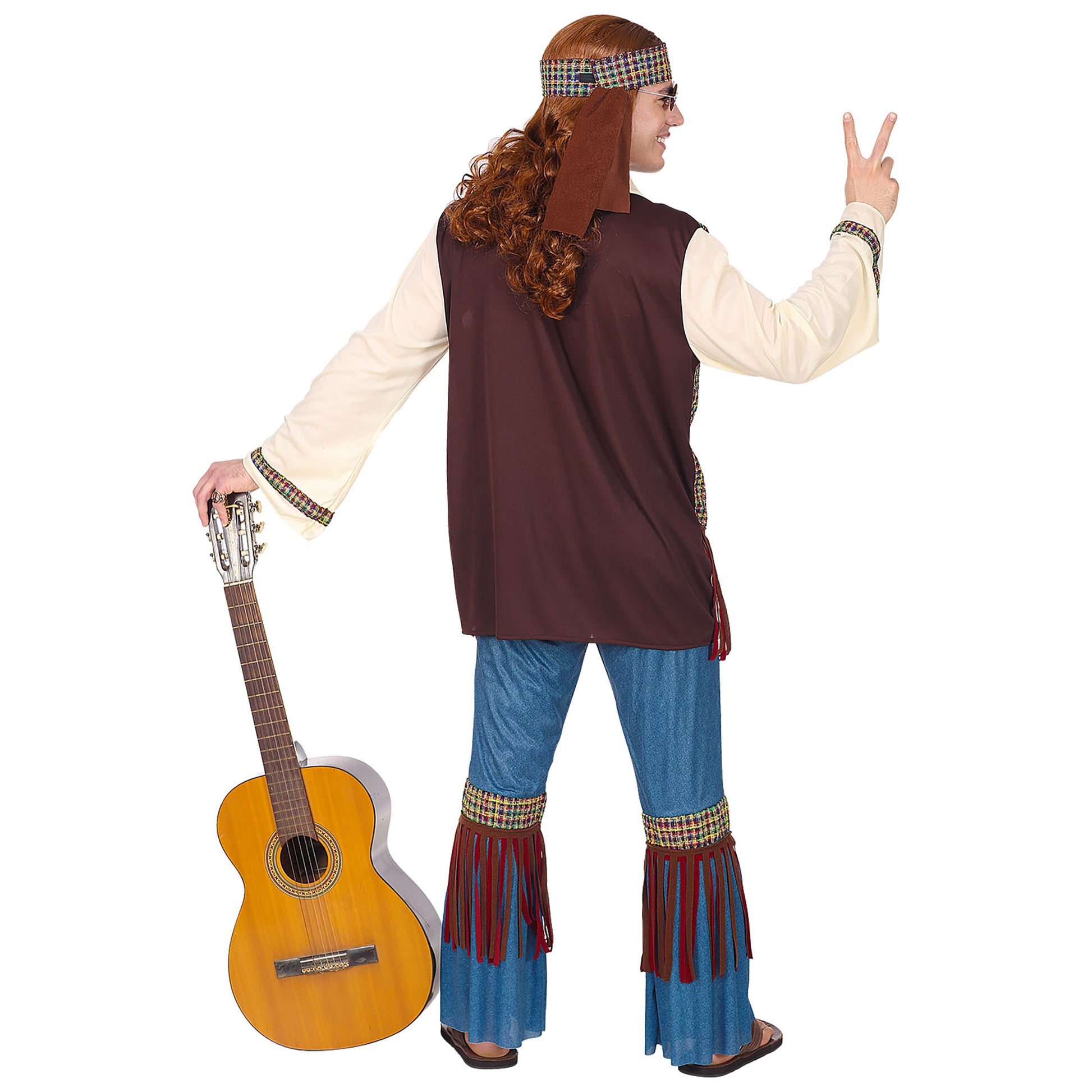 "HIPPIE" (Hemd mit Weste, Hose, Stirnband, Kette) – Ansicht 3