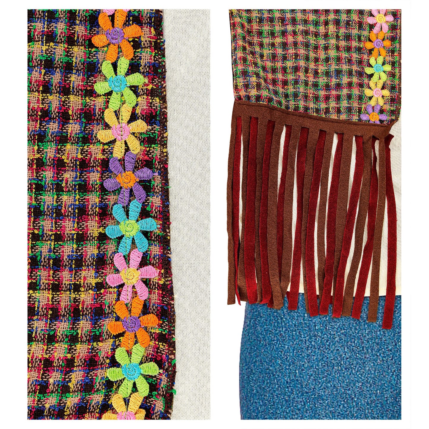 "HIPPIE" (Hemd mit Weste, Hose, Stirnband, Kette) – Ansicht 4