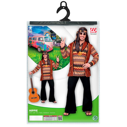 "HIPPIE" (Hemd mit Weste, Hose, Stirnband, Kette) – Ansicht 5