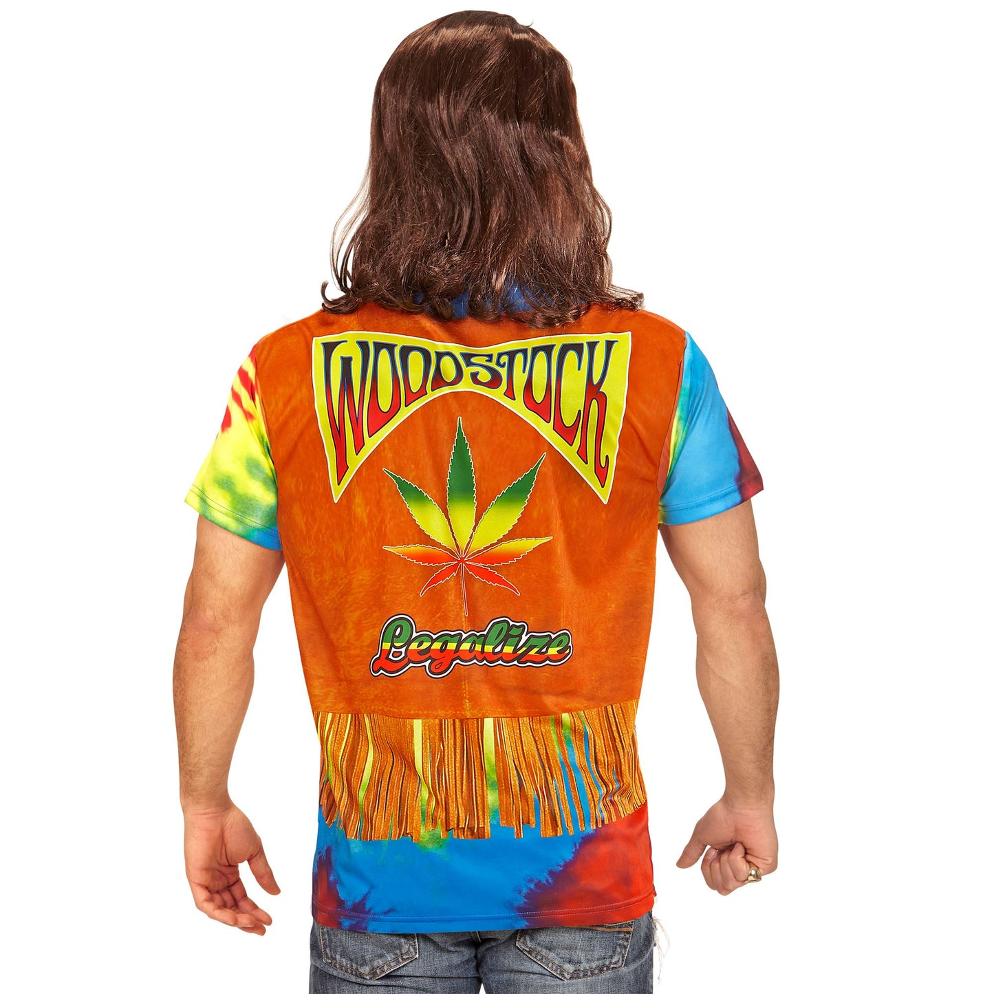 "HIPPIE" (in Fotosublimation bedrucktes T-Shirt) – Ansicht 3