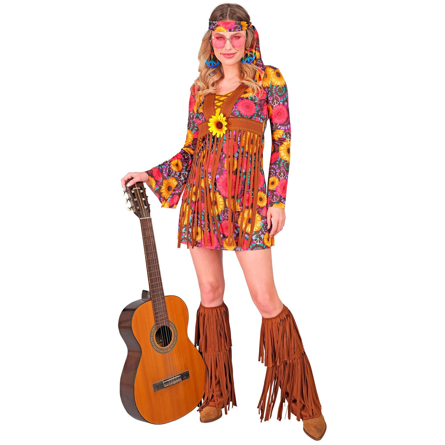 "HIPPIE" (Kleid, Stirnband, Stiefelüberzieher) – Vorderansicht