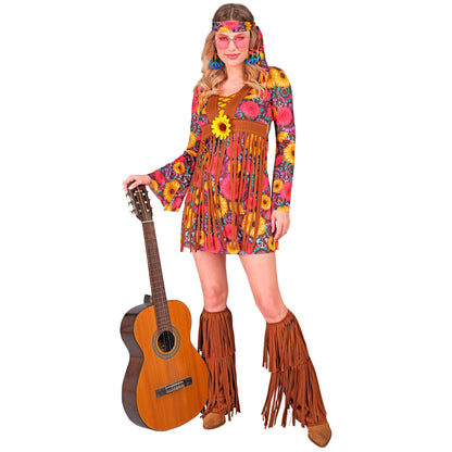 "HIPPIE" (Kleid, Stirnband, Stiefelüberzieher) – Vorderansicht